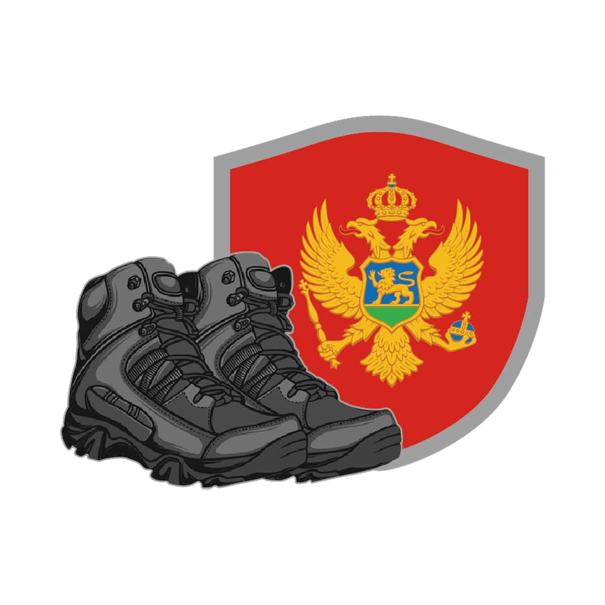 Hiking shield Montenegro